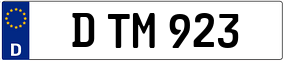 Truck License Plate
